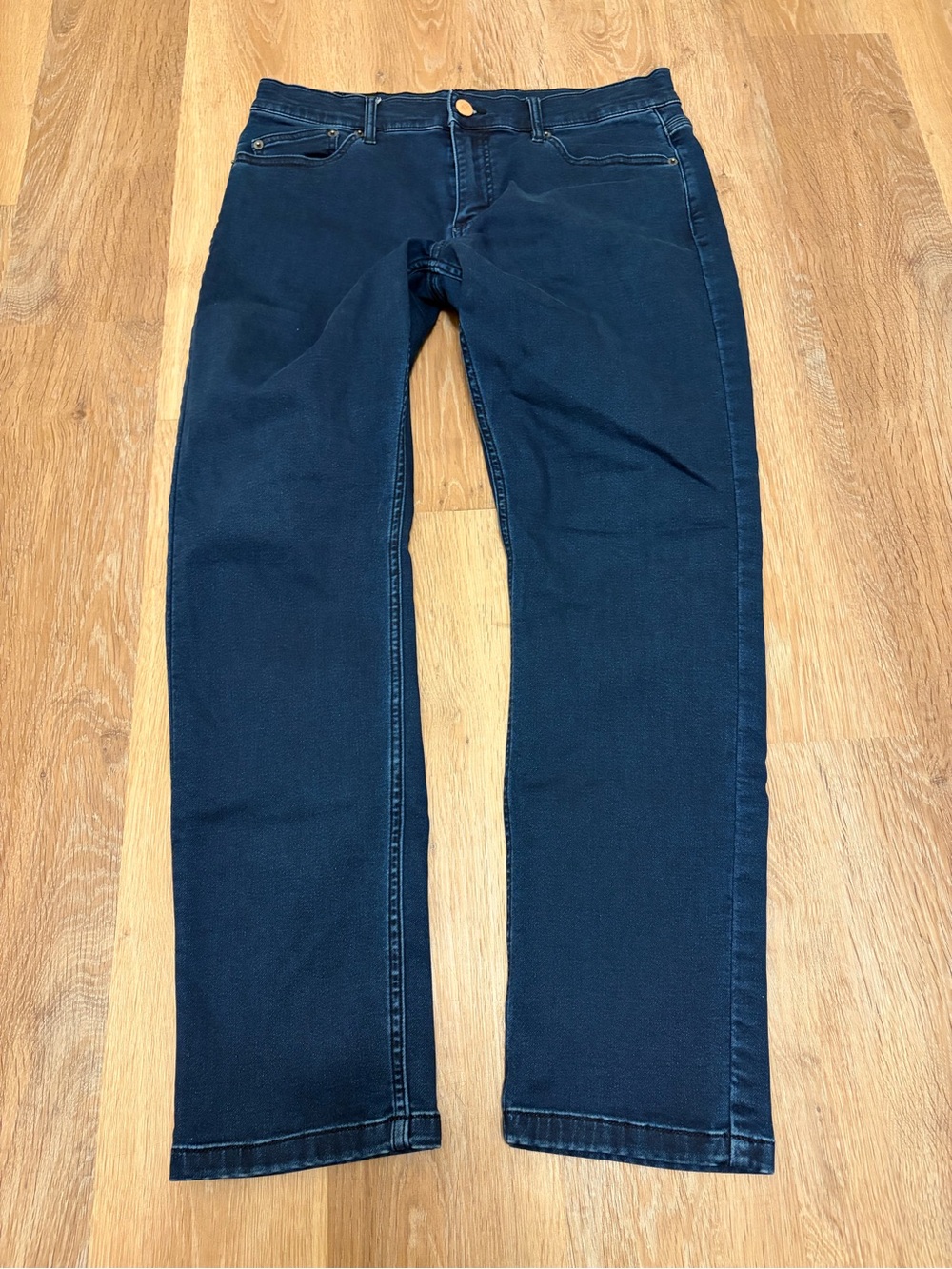 Mugsy Softies Dark Wash Men's 34x30 Stretch Denim Jeans Slim Tapered